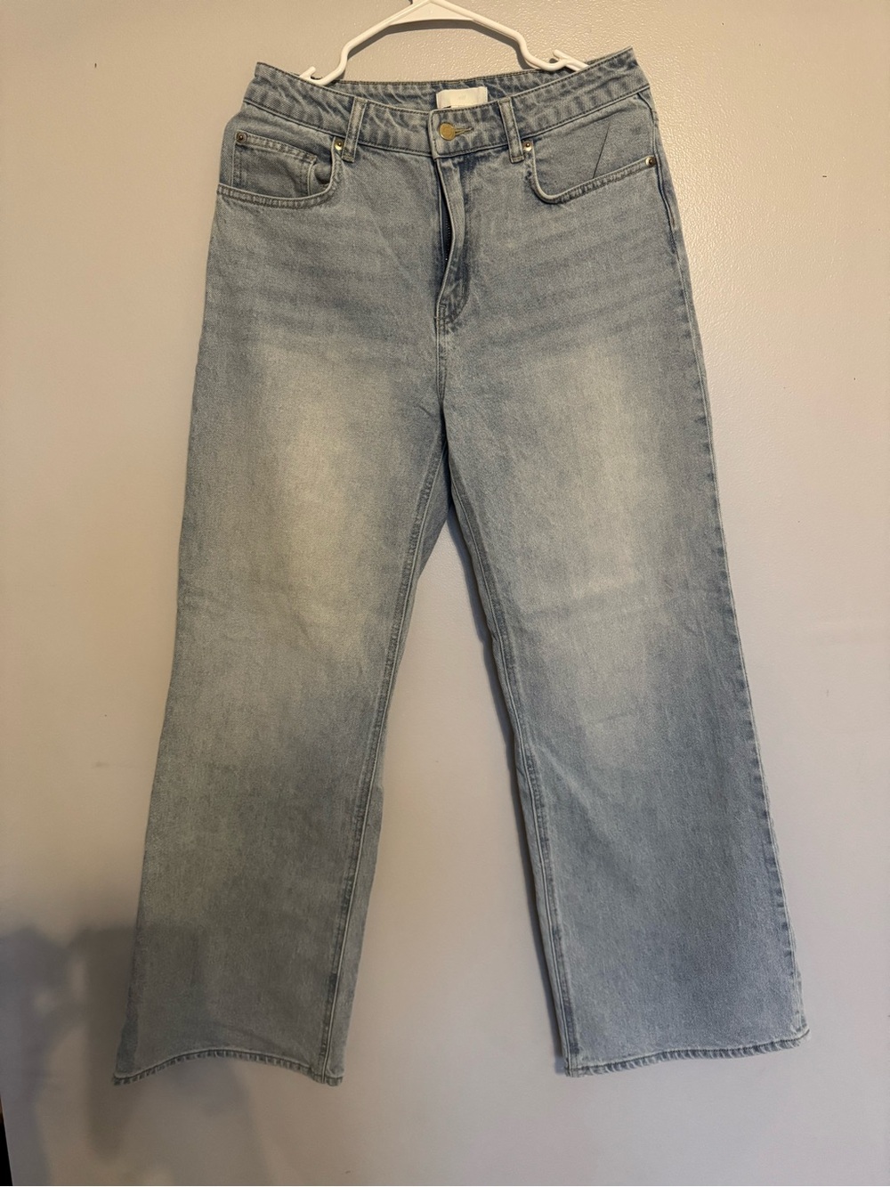 H&M Light Blue Straight Leg Jeans